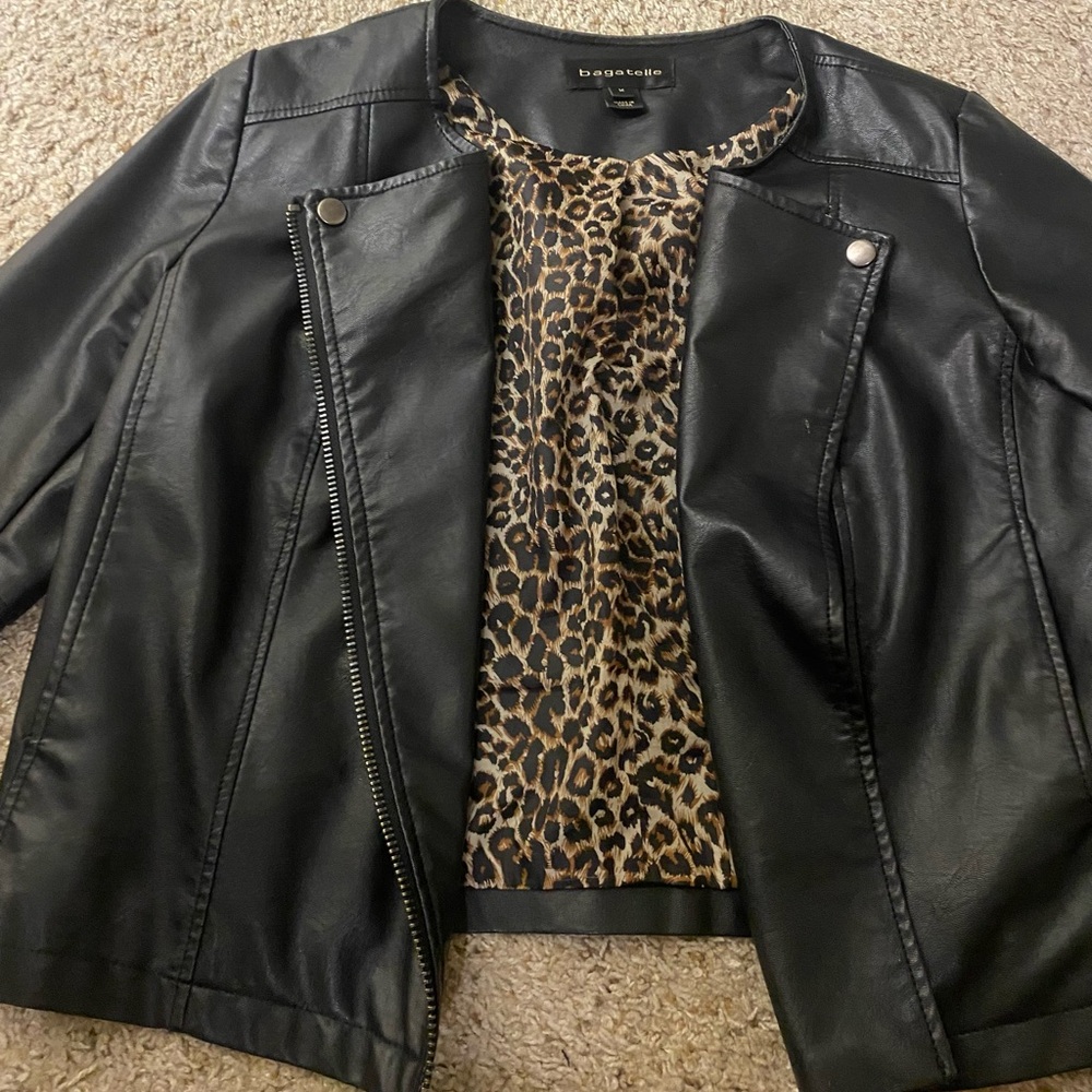 Bagatelle Faux Leather Jacket